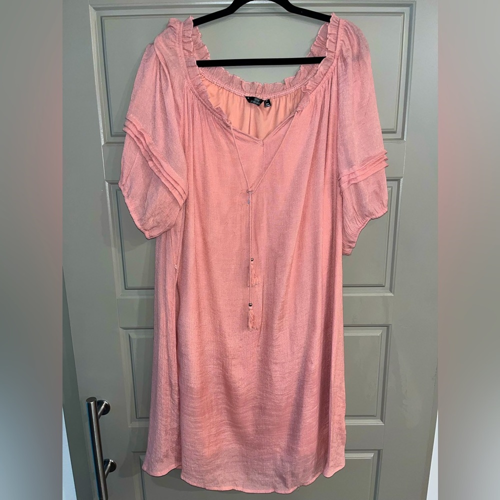 Mlle Gabrielle Pink Midi Dress